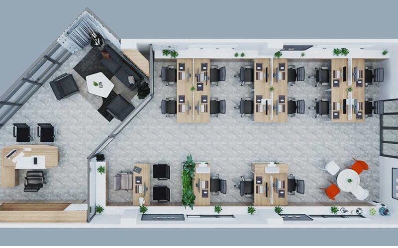 thiết kế văn phòng nhà ống