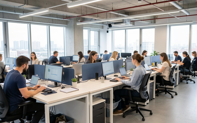 thiết kế văn phòng 40m2